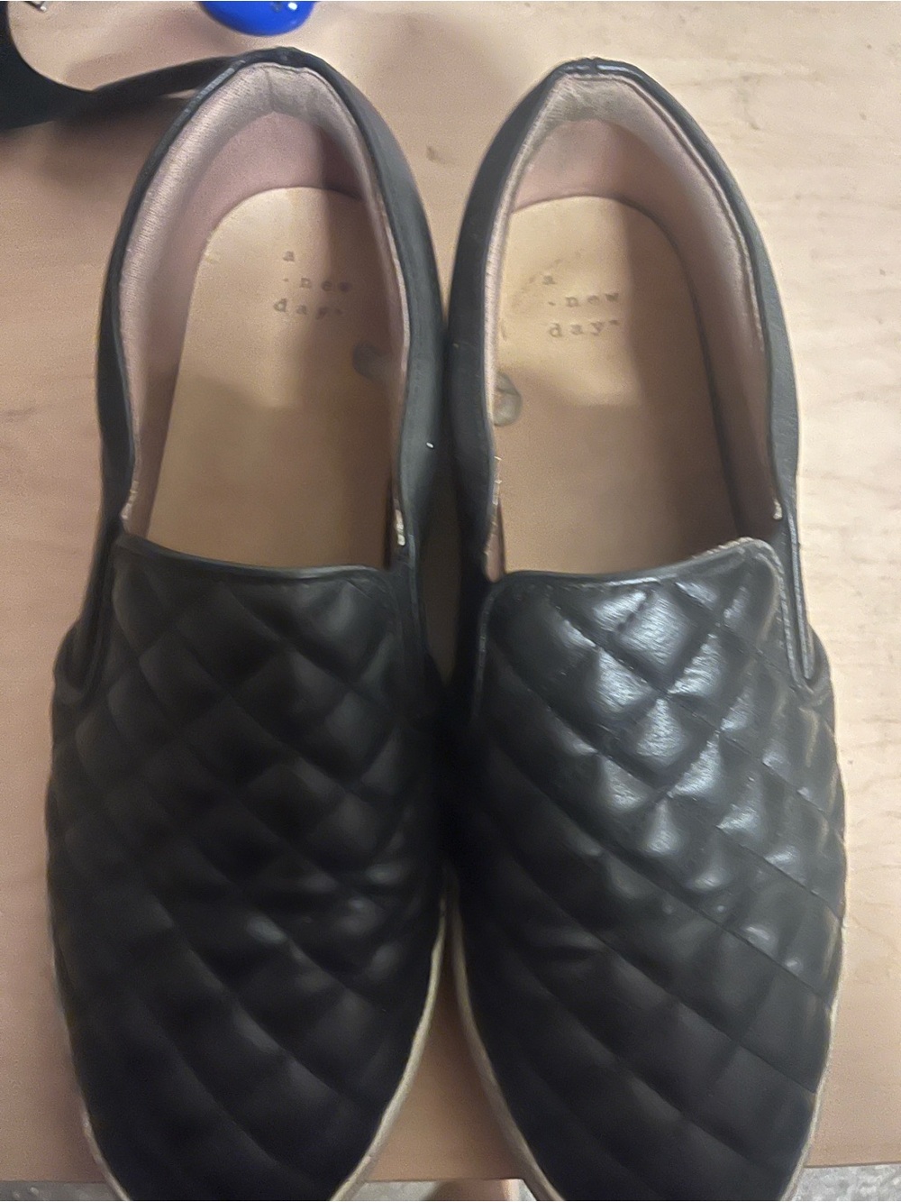 A New Day Target Quilted Slip-On Sneakers in Black 9 women’s loafers - Picture 3 of 5